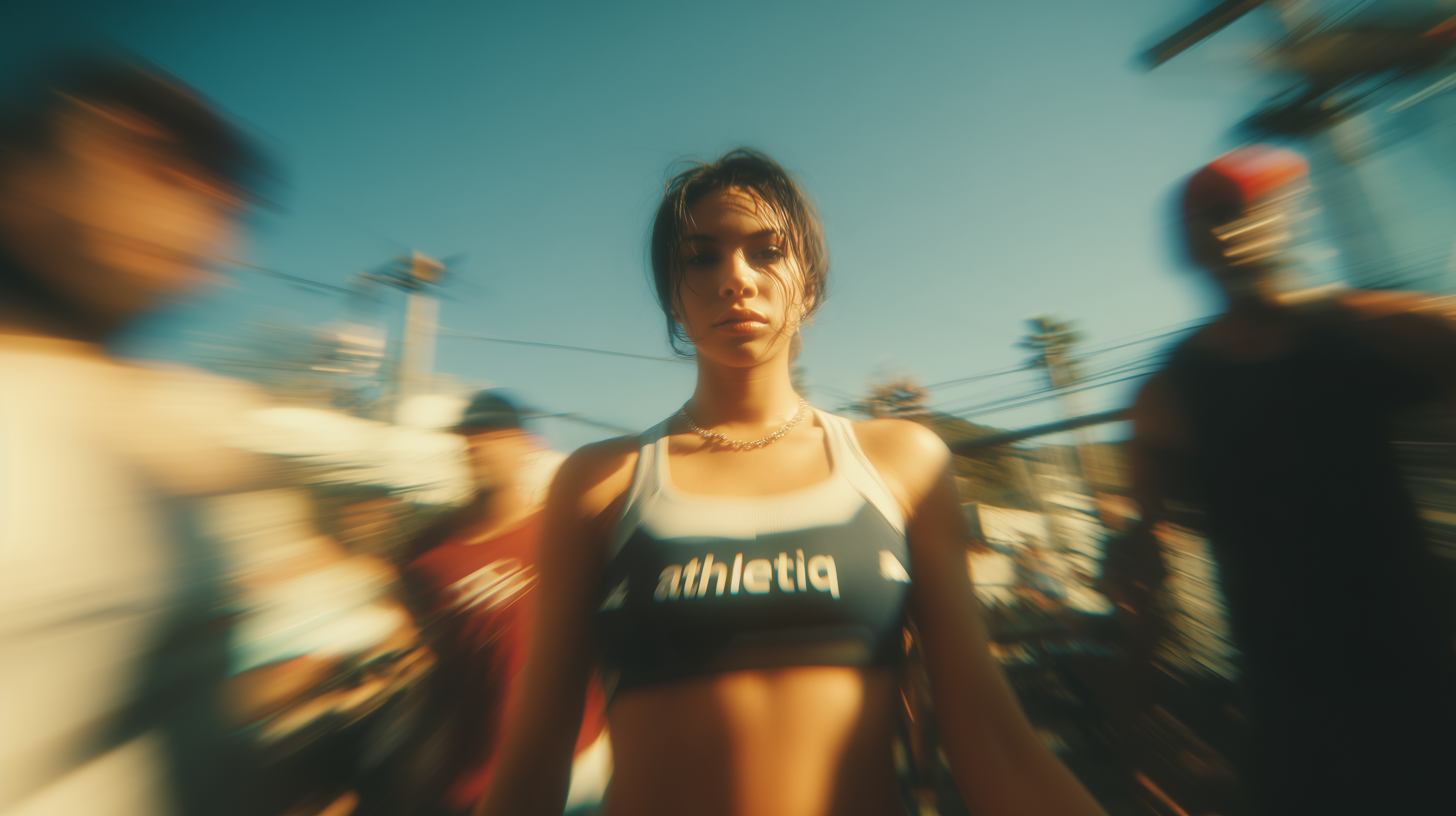 Person training with AthletiQ on iPhone